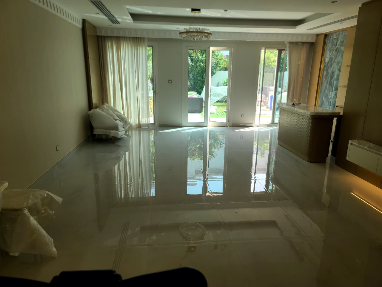 Floor deep cleaning after